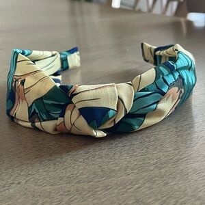 Anthropologie Headband with Bananas and Tropical Leaves